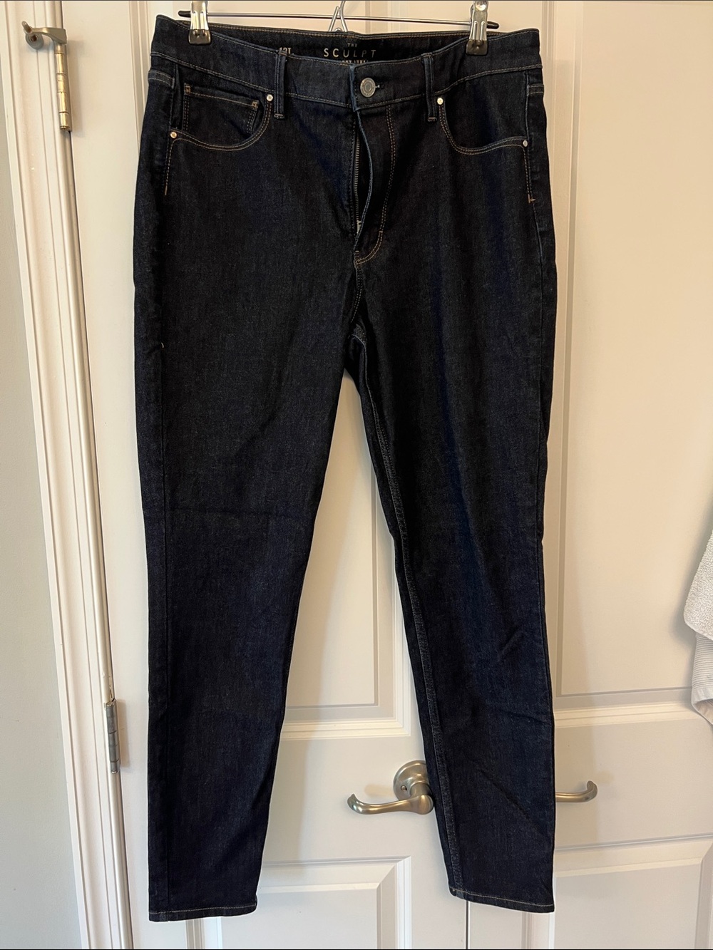 White House Black Market The Sculpt skinny ankle high rise jeans size 12 Long